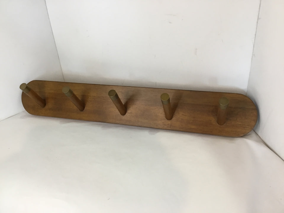West Elm Hanging Brown Wood Coat Rack