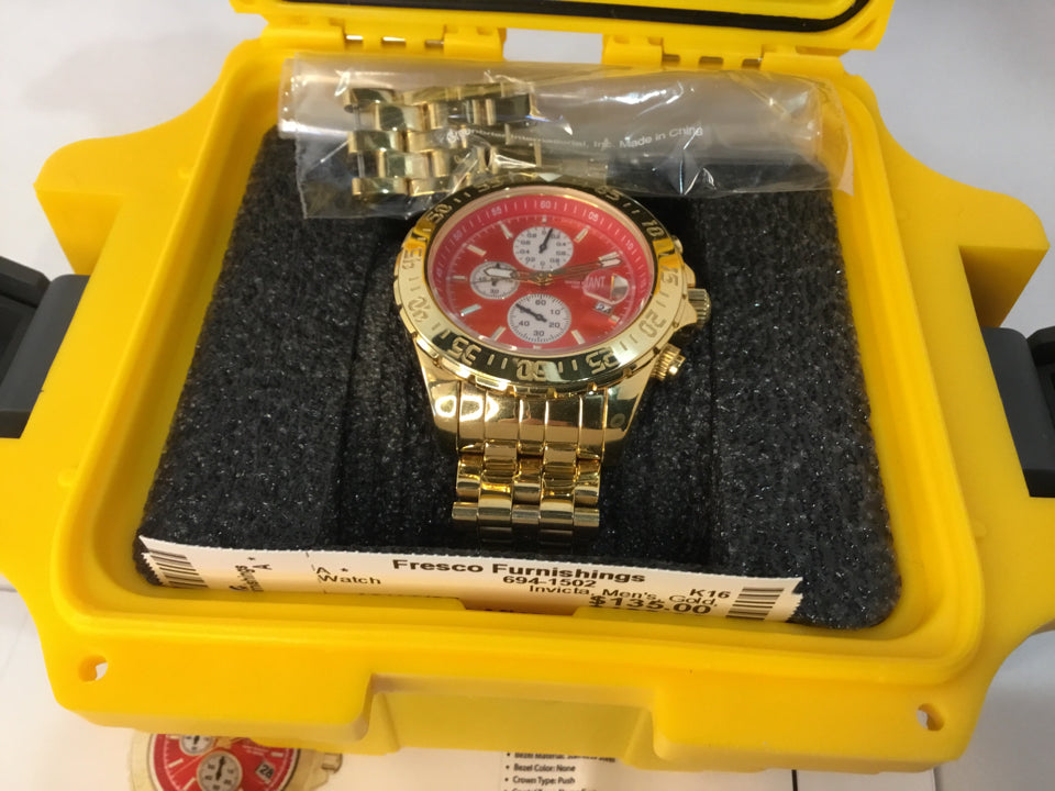 Invicta Men's Gold Stainless Steel Watch
