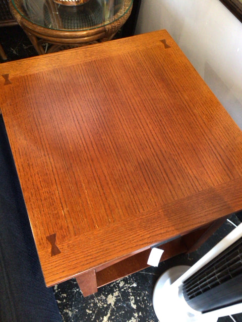 End Wood Brown Table