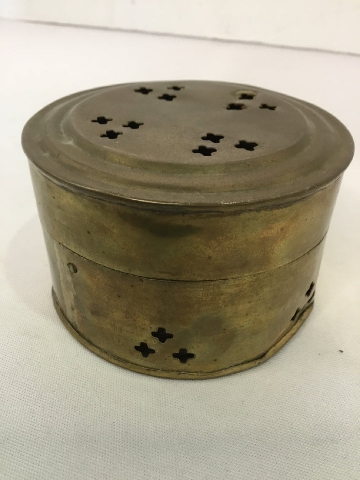 Brass Round Box