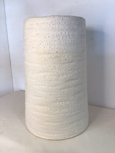 White Ceramic Textured Vase