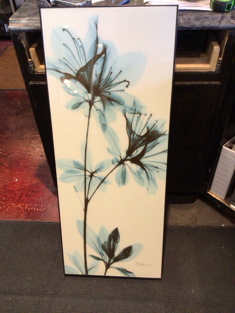 Blue/White Floral Framed Art