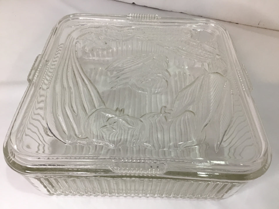 Federal Glass Refrigerator Glass Vegetable Clear Box