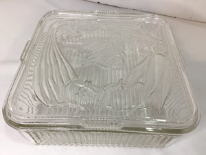 Federal Glass Refrigerator Glass Vegetable Clear Box