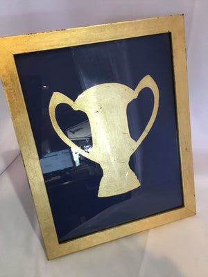 Original Gold/Blue Framed Art