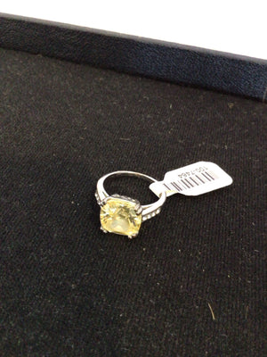 Yellow Cubic Zirconia Ring