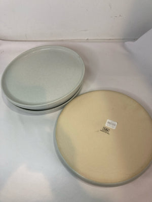 Crate & Barrel Set of 4 Gray Plate Set