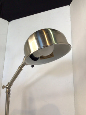 Silver Metal Desk Adjustable Lamp