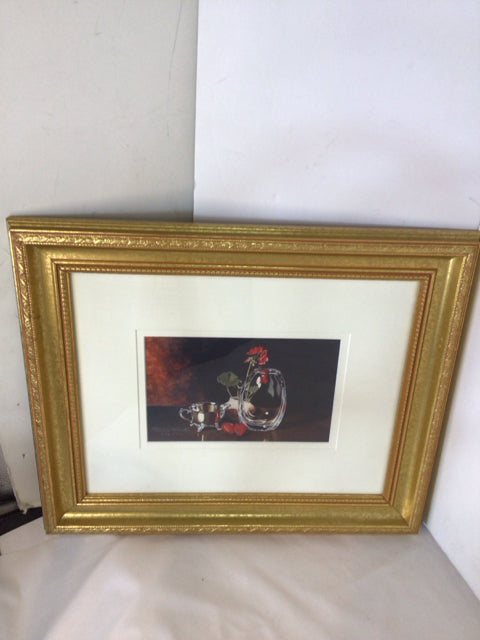 Still Life White/Multi Signed Framed Art