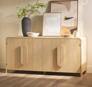 Havenly Modern 2 Door TV Light Wood Side Board DS2AEPKD