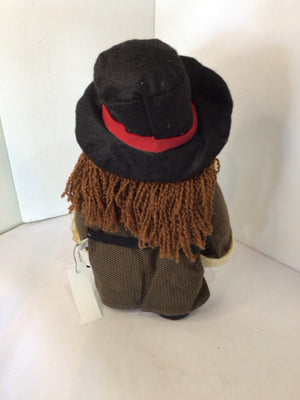 Fall Brown/Multi Cloth Figure Pilgrim Holiday Item