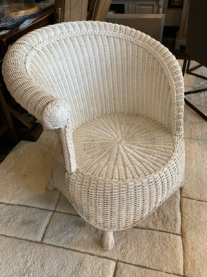 Wicker White Chair