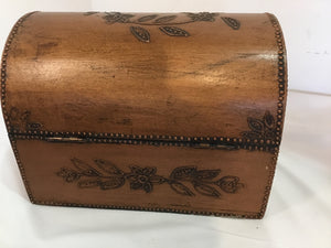 Arched Wood Brown Box