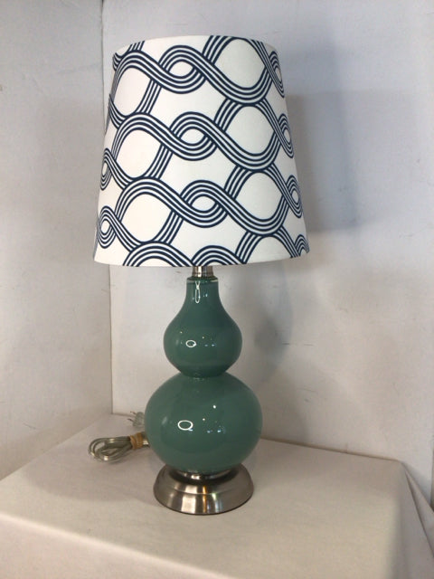 Blue/White Ceramic Lamp