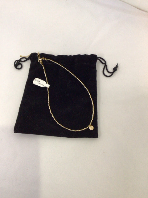Meghan Browne Gold Pave Necklace