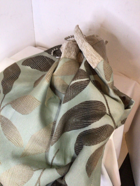 Tan/green Leaves Shower Curtain