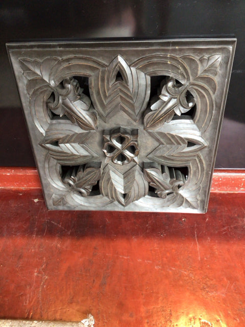 Bombay Co. Carved Wood Brown Wall Decoration Art