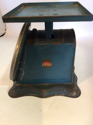 American Family Vintage Green Metal Scale