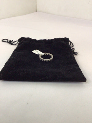 Sterling Silver Clear Ring