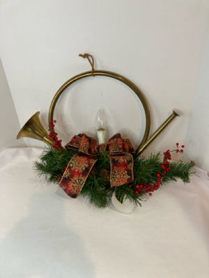 Brass Horn Holiday Item