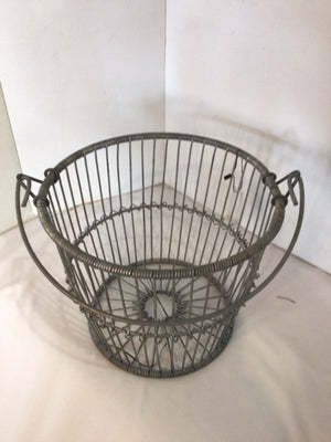 Silver Metal Basket