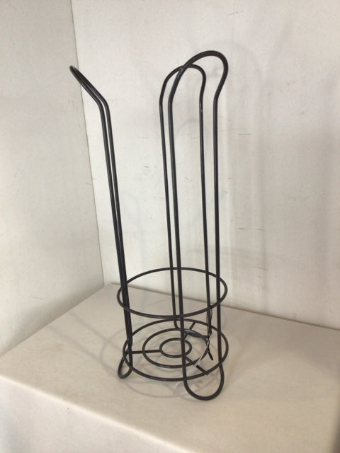 Toilet Paper Holder Gray Metal Bathroom Access