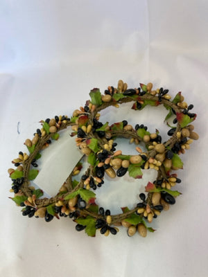 Fall Tan/green Mini Set of 3 Wreath