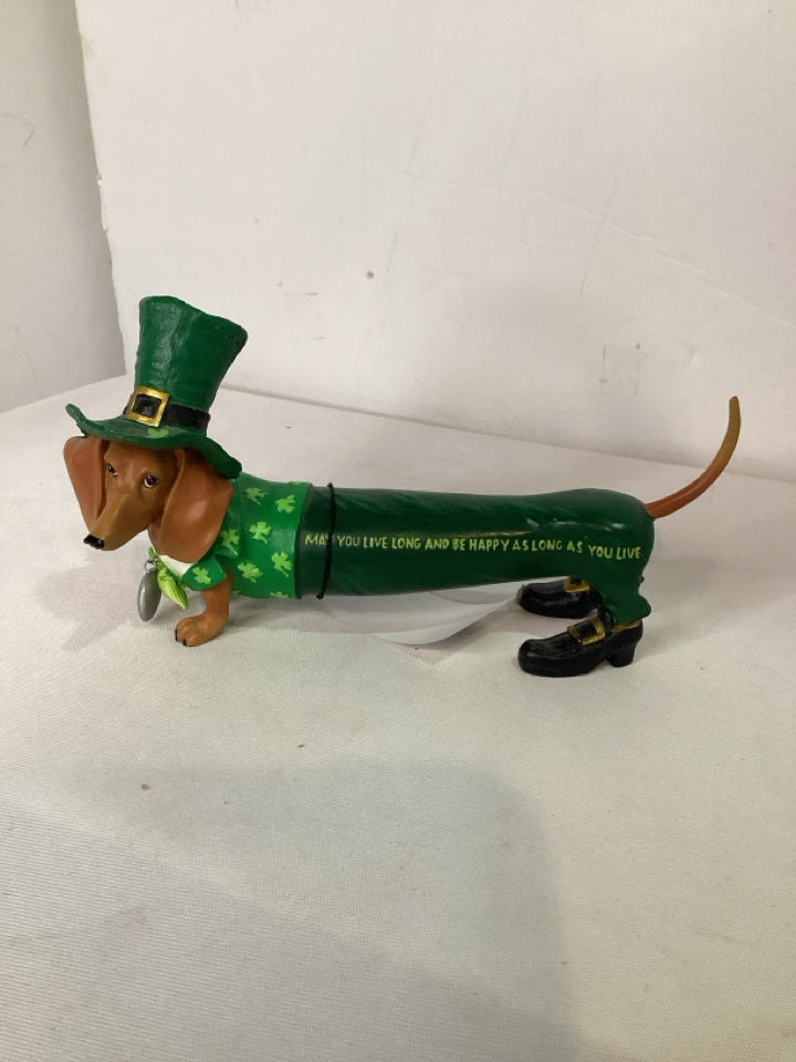 Multi-Color Resin Dachshunds Figurine