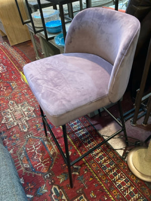 Havenly Velvet Purple Barstool/Bar Stool BFQYL7Q4