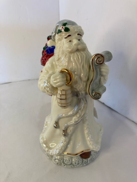 Musical White Ceramic Santa Holiday Item