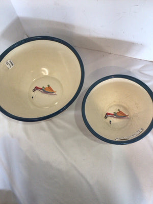 Nesting Pottery Carrot Bowl