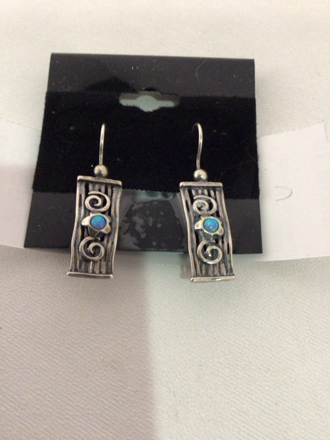 Silver/Blue Earrings