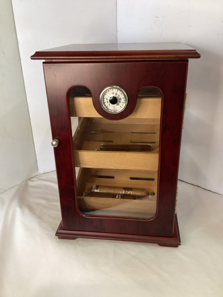 Milano Brown Wood Humidor