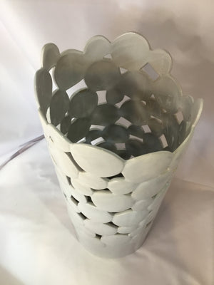 White Ceramic Umbrella Stand