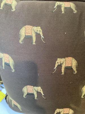 Pair Brown Down Elephant Pillow Set