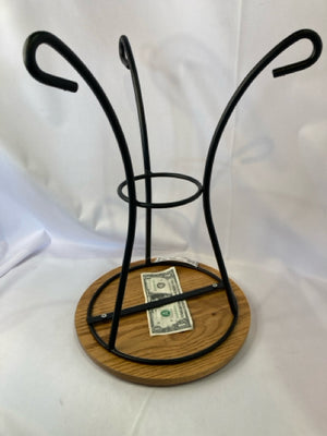 Brown/black Wood/Metal Plant Stand