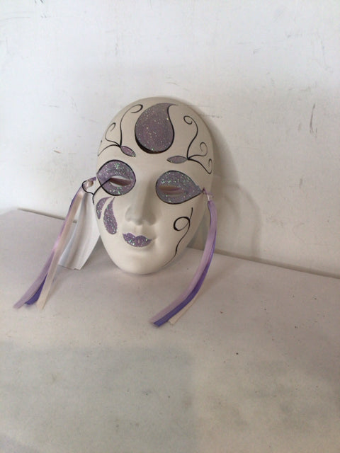 White/Purple Ceramic Mask