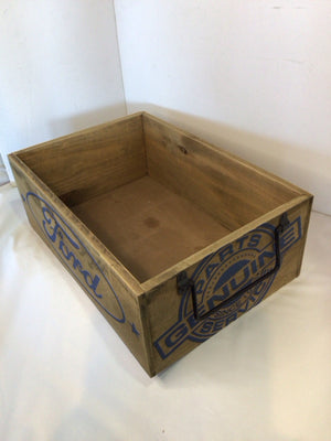 Wood Brown/Blue Box