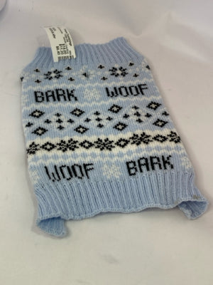 Sweater Gray/blue Acrylic Small Dog Accessories