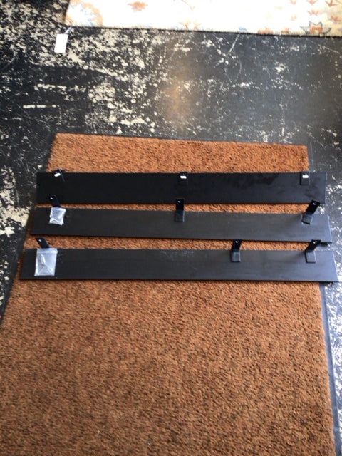 Set of 3 Black Metal Shelf