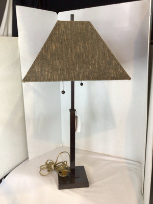 Mid Century Brown/black Metal Adjustable Lamp