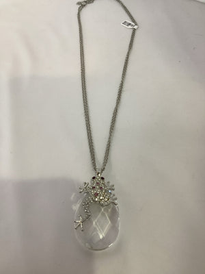 Clear Lizard Rhinestone Necklace