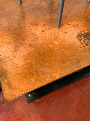 Arhaus Copper Trim Coffee Black/Copper Table