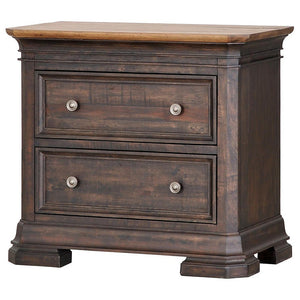 Napa Furniture Design Drawer Wood Drawer Brown Nightstand
