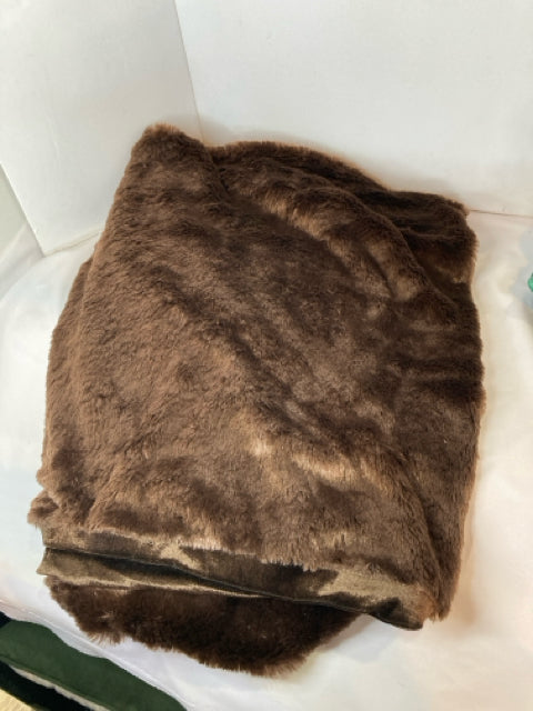 Brown Faux Fur Blanket