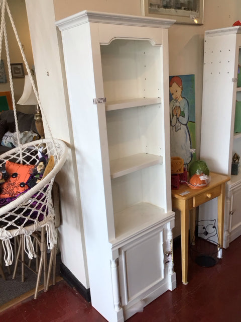 Wood 3 Shelf Storage White Bookcase/Bookshelf