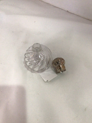 Vintage Perfume Clear Glass Bottle