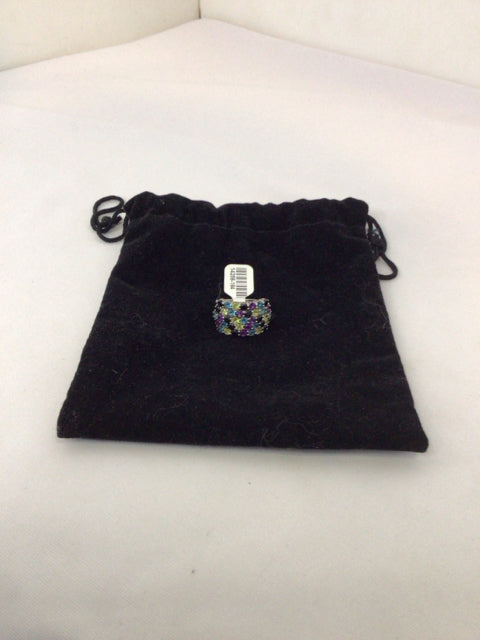 Sterling Silver Multi-Color Ring