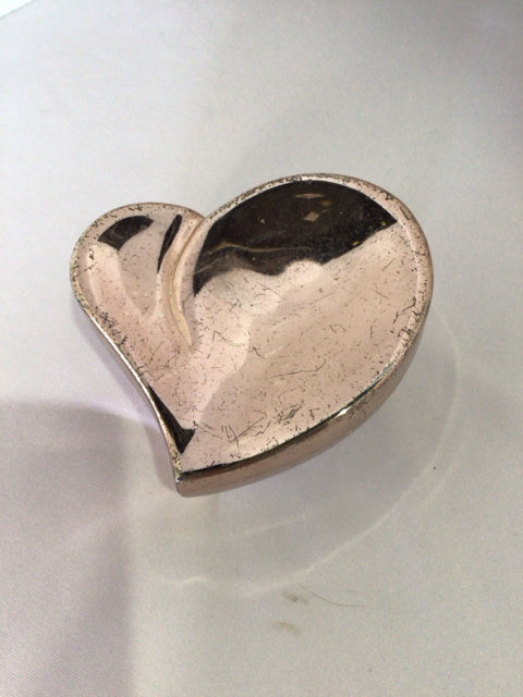 Metal Heart Silver Box