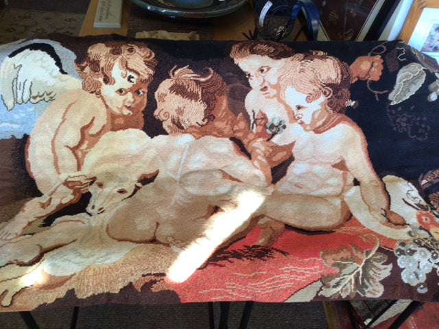 Needlepoint People Black/Multi Rug